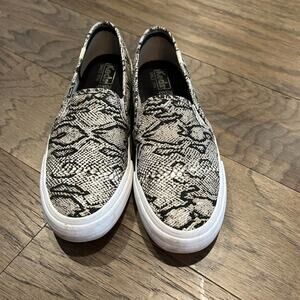 Keds Slip On Sneakers Snakeskin Print Casual Shoes Women's